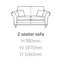 Alstons Cleveland 2 Seater Sofa