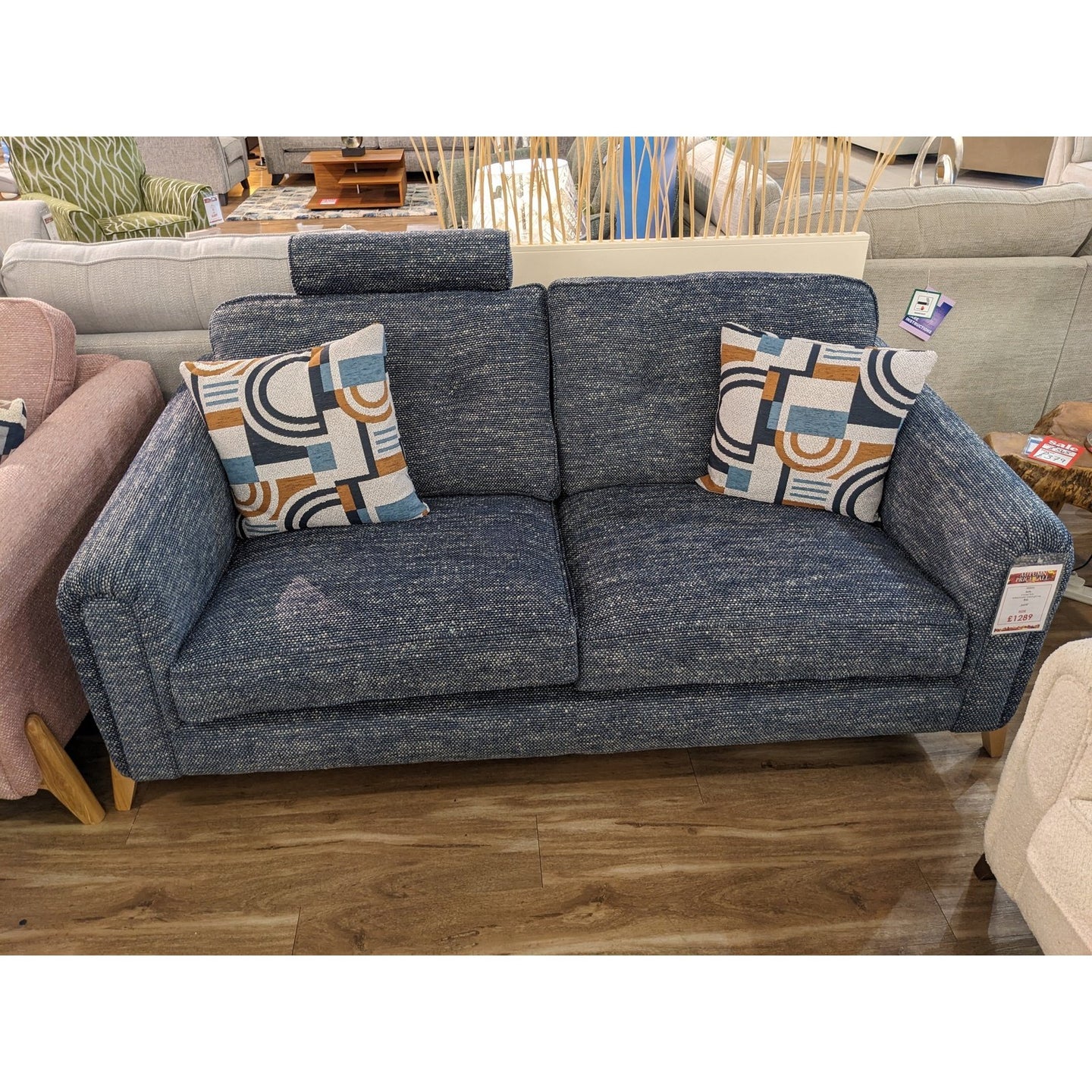 Alstons Sofo 3 Seater Sofa and Headrest