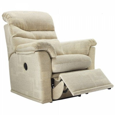 G Plan Malvern Fabric Elevate Small Chair with Dual Motor - Hunter Furnishing