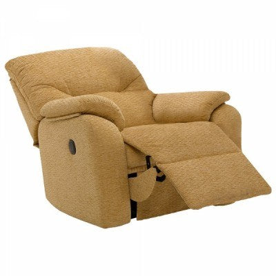G Plan Mistral Fabric Small Power Recliner Chair - Hunter Furnishing