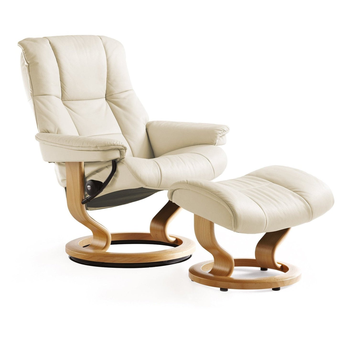 Stressless Mayfair Small Classic Recliner with Stool - Hunter Furnishing
