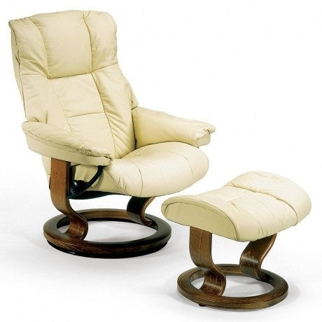 Stressless Mayfair Small Recliner with Stool