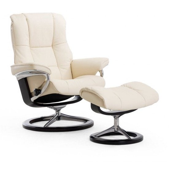 Stressless Mayfair Small Recliner with Stool - Hunter Furnishing