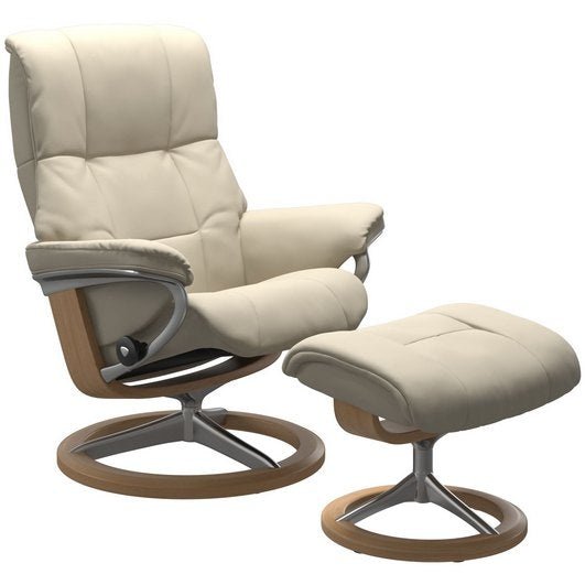 Stressless Mayfair Small Recliner with Stool Signature Base SPECIAL OFFER - Hunter Furnishing