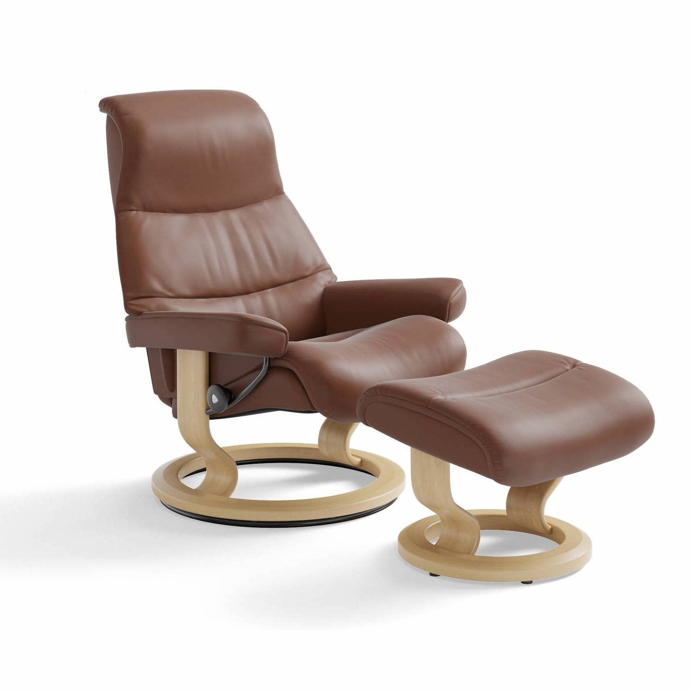 Stressless View Medium Recliner with Footstool