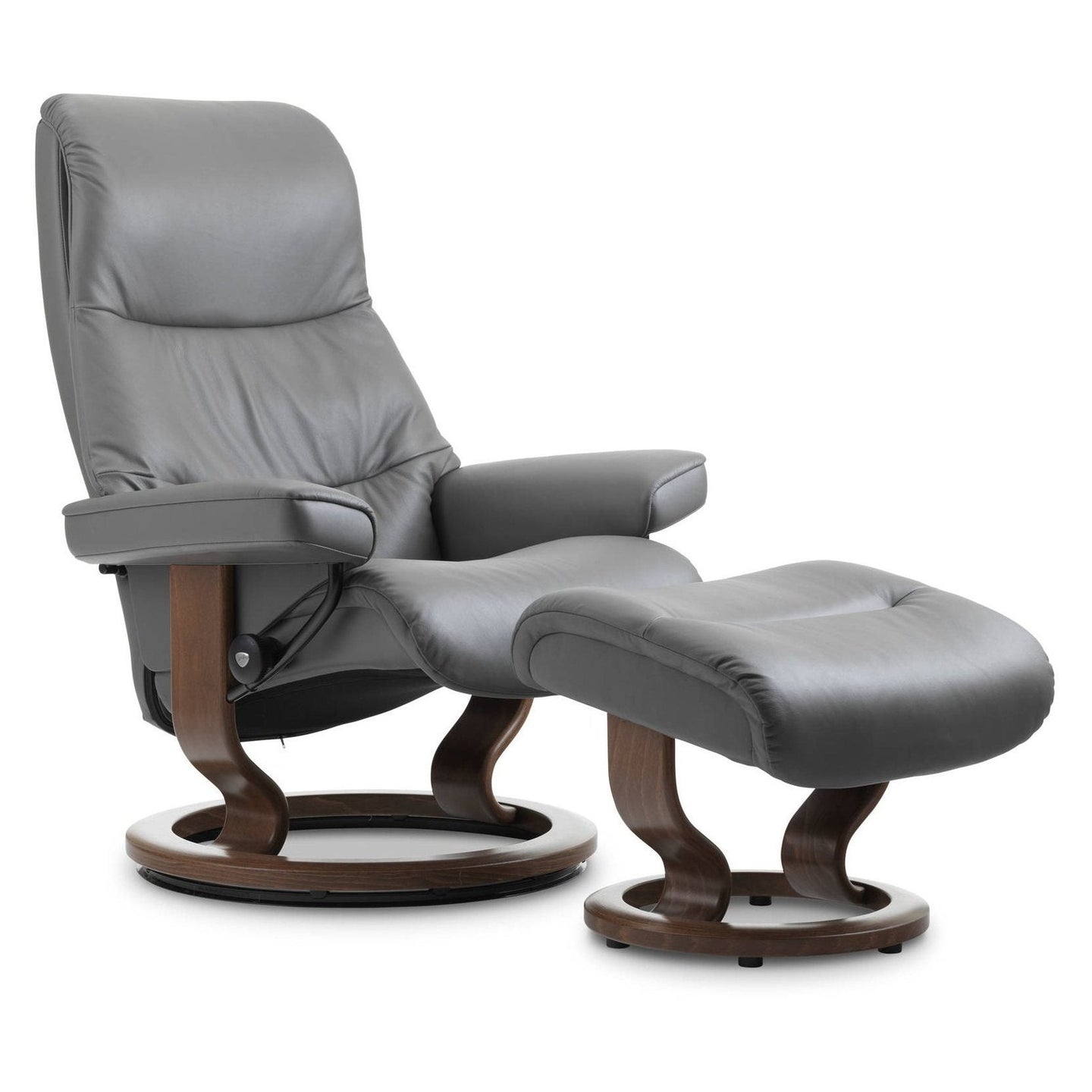Stressless View Small Recliner with Footstool - Hunter Furnishing