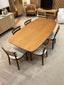 Skovby SM117 Dining set with 6 chairs. Walnut Oil finish.