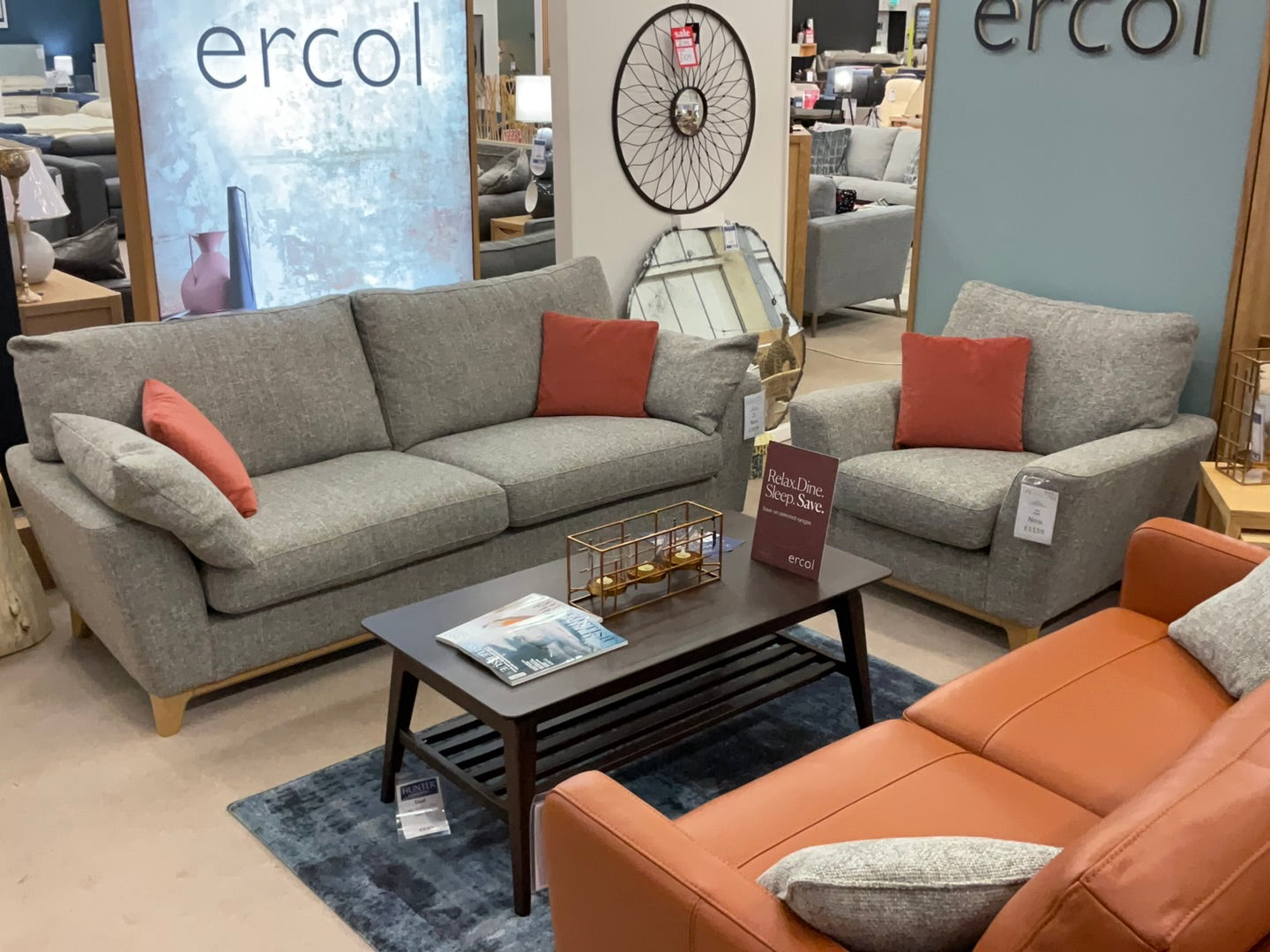 Ercol Novara Grand sofa and Chair