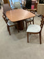 Skovby SM117 Dining set with 6 chairs. Walnut Oil finish.