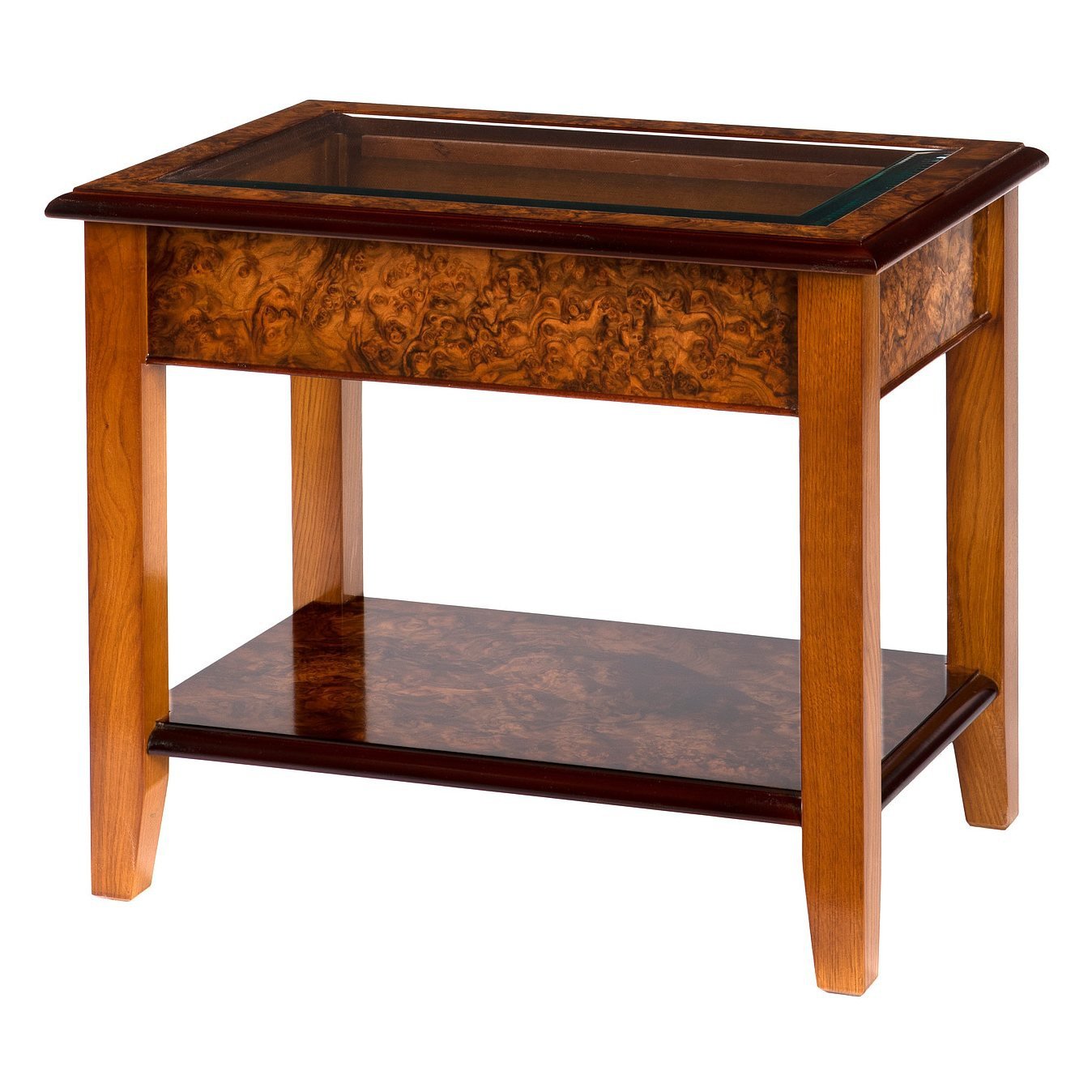 Ashmore WA106 Glass Top Side Table. - Hunter Furnishing