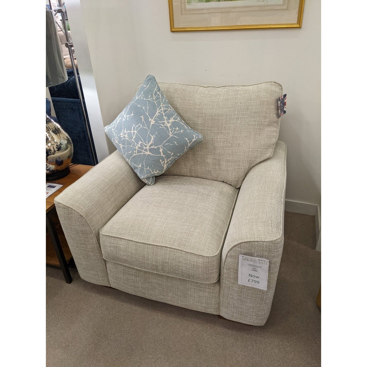 Ashwood Armchair and Designer Stool - Hunter Furnishing