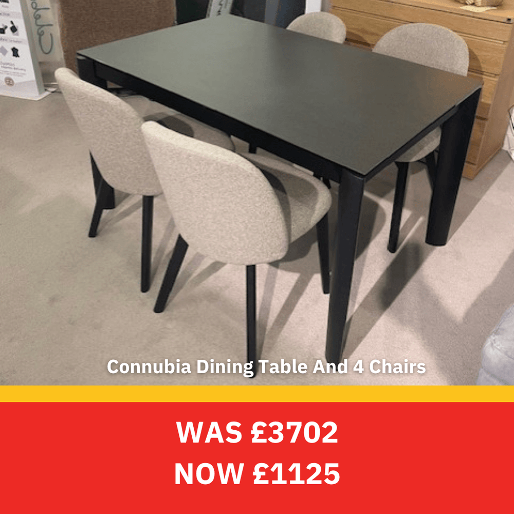 Connubia Dining Table and 4 Chairs was £3704 now £1125