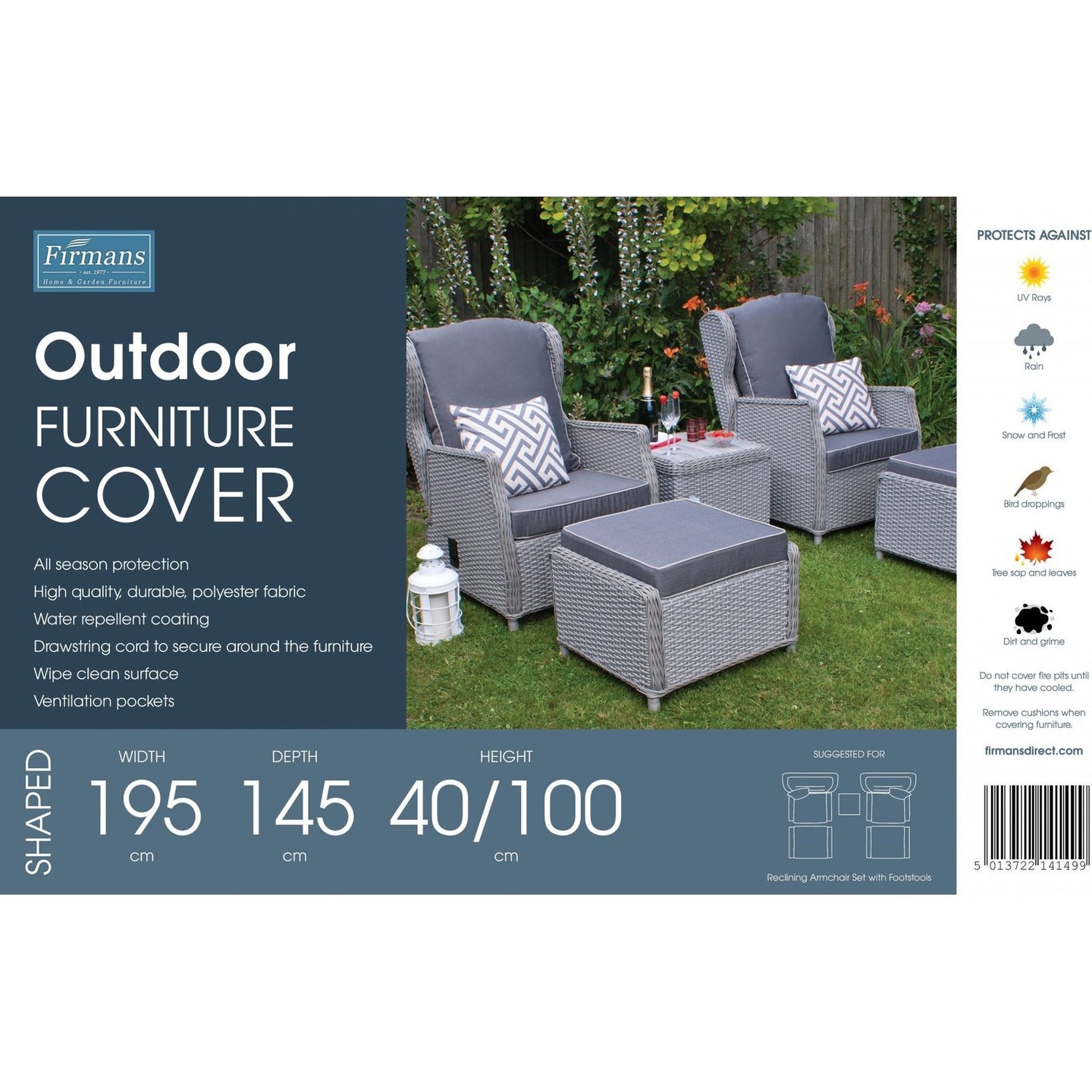 Corfu Reclining Armchair Set - Hunter Furnishing