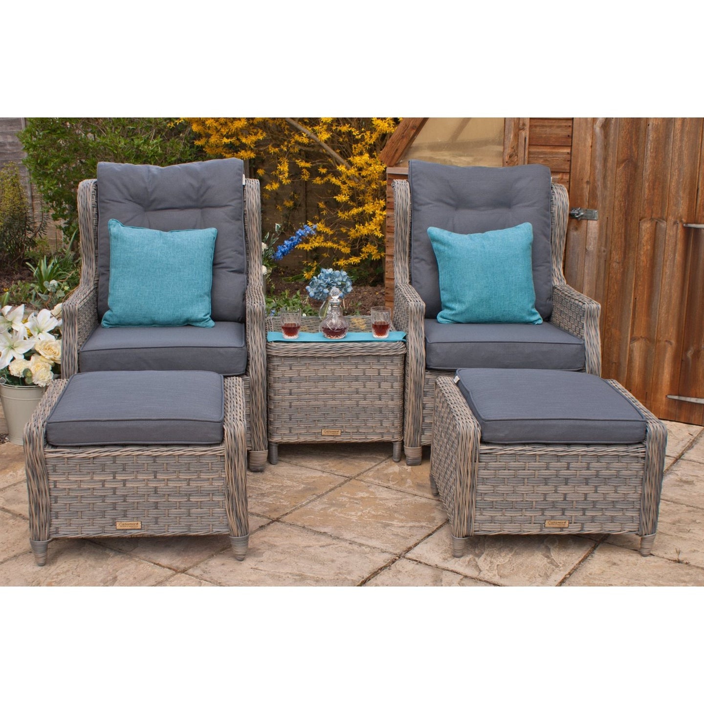 Corfu Reclining Armchair Set - Hunter Furnishing