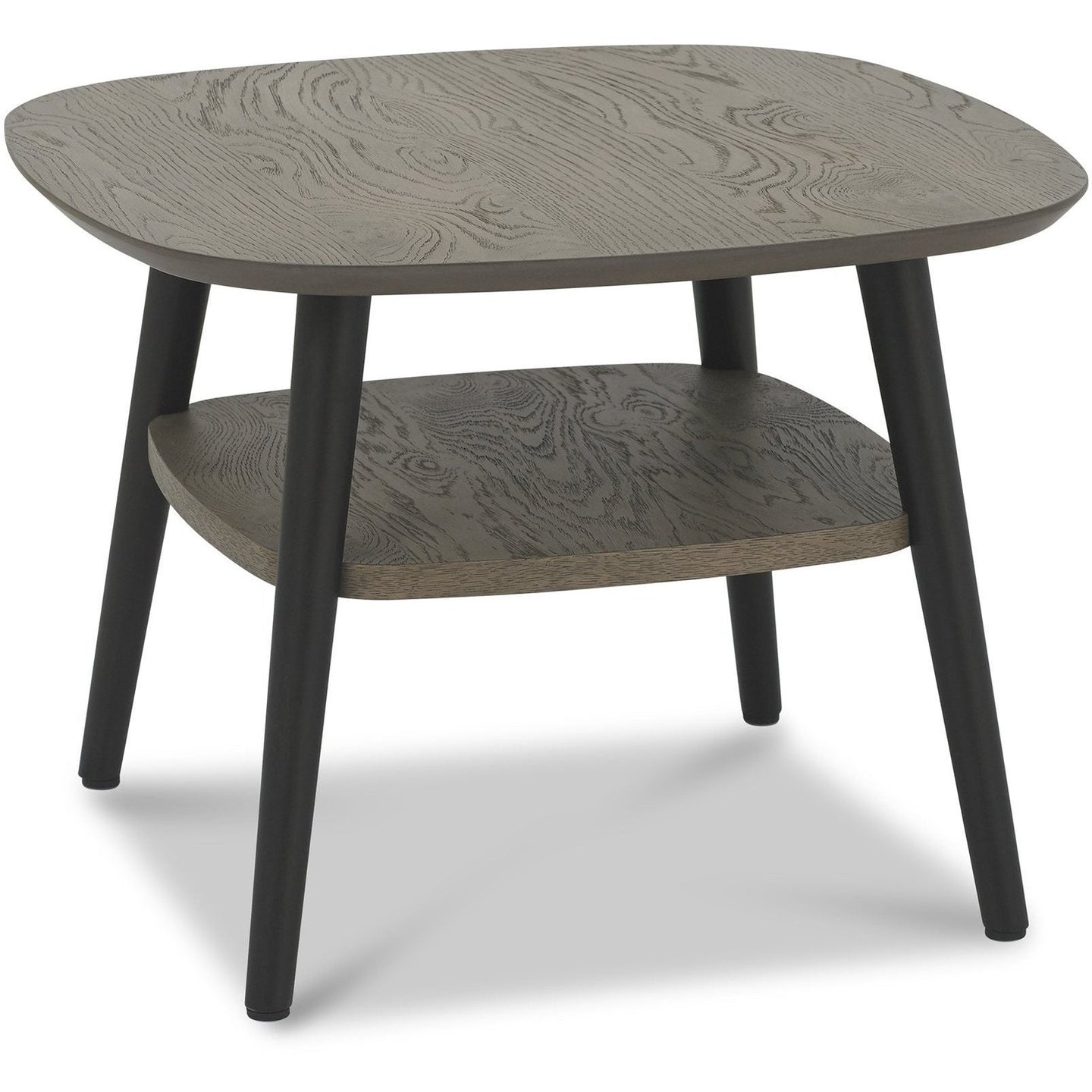 Loft Vintage Weathered Oak Lamp Table - Hunter Furnishing