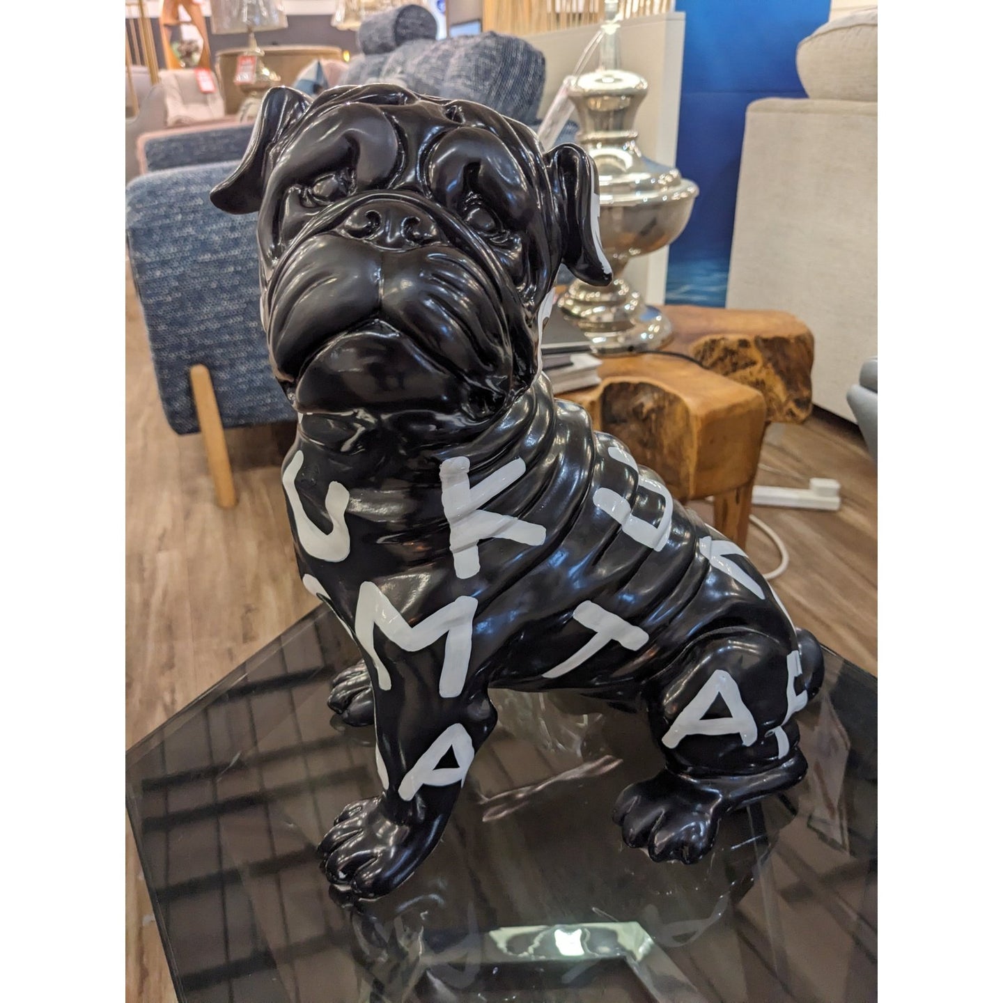 Complete Colour Bulldog Sculpture