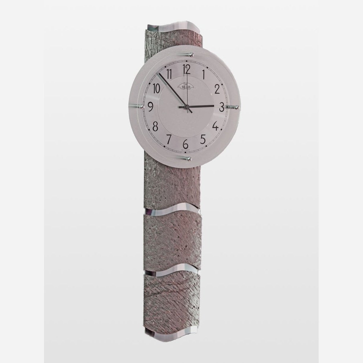 QC9090 Designer Grey Stone Effect Wall Clock