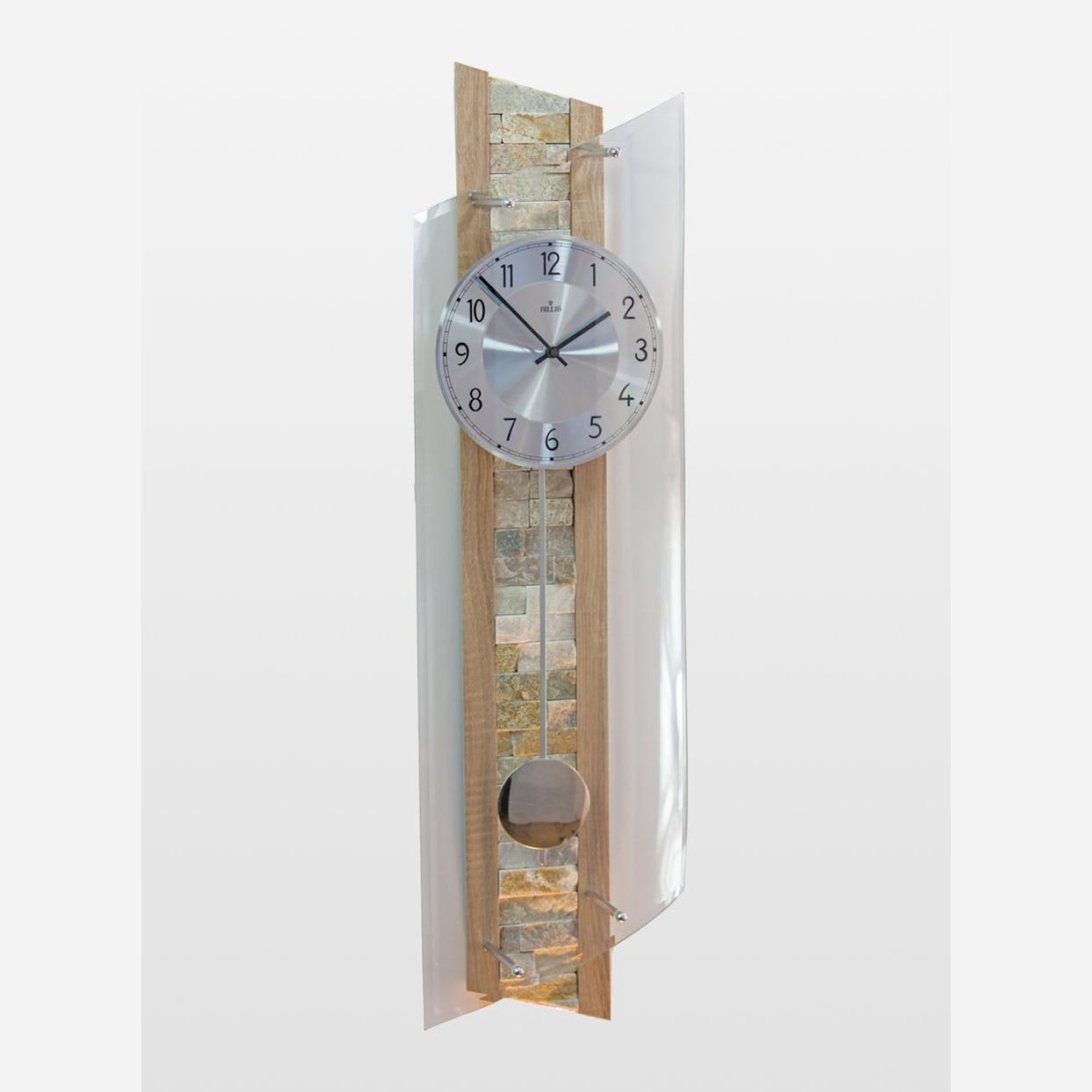 QC 9141 Stylish Tiled Radio Controlled Wall Clock - Hunter Furnishing