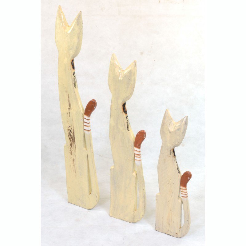 Set of 3 Large Cats - Hunter Furnishing