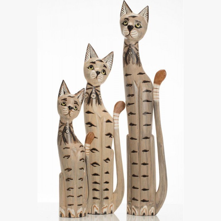 Set of 3 Large Cats - Hunter Furnishing