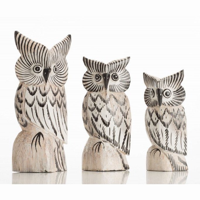 Set of 3 Small Owls