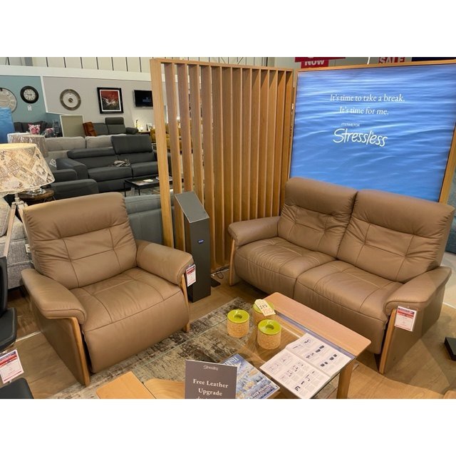 Stressless Mary 2 Seater Power Reclining Sofa & Power Recliner - Hunter Furnishing