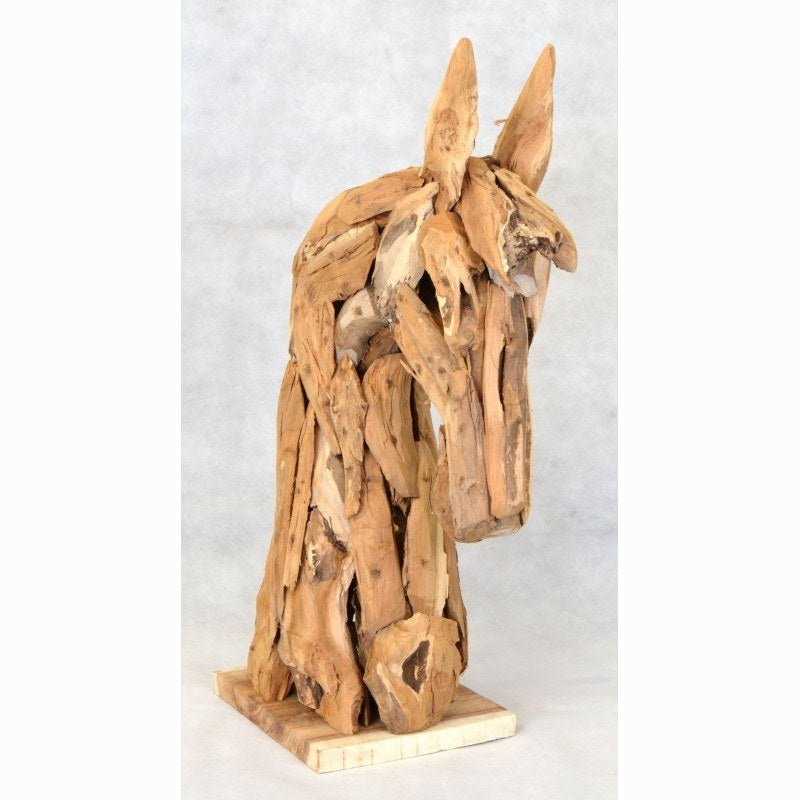 Wooden Horses Head - Hunter Furnishing