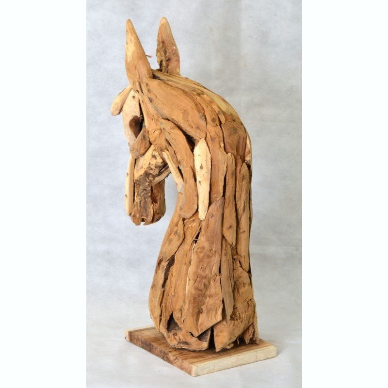 Wooden Horses Head - Hunter Furnishing