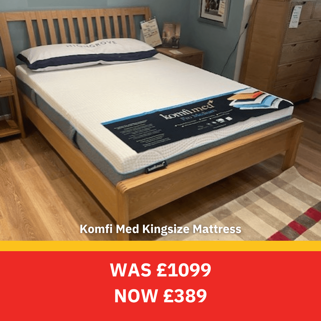 komfi med kingsize mattress, was £1099 now £389