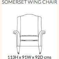 Duresta Somerset Wing Chair - Hunter Furnishing