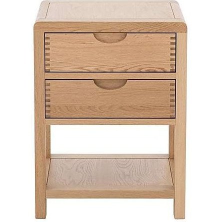 Ercol Bosco 2 Drawer Bedside Cabinet