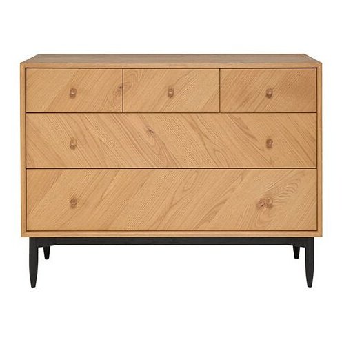 Ercol Monza 5 Drawer Wide Chest