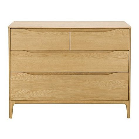 Ercol Rimini 4 Drawer Low Wide Chest - Hunter Furnishing