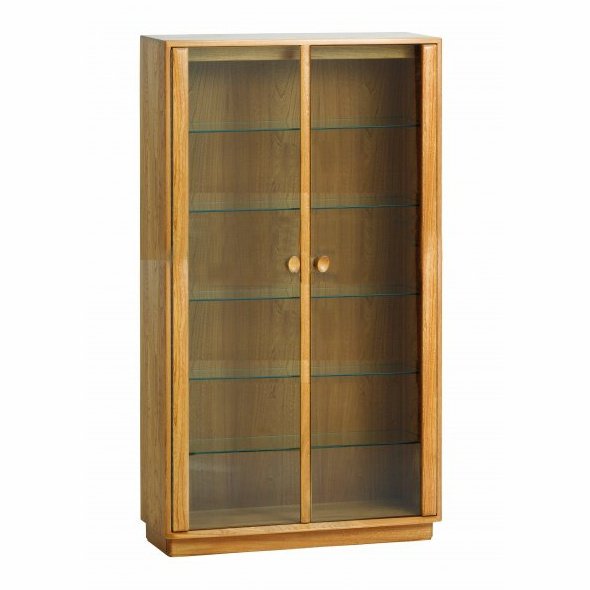 Ercol Windsor Medium Display Cabinet - Hunter Furnishing