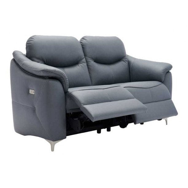 G Plan Jackson 2 Seater DBL Electric recliner Leather Sofa