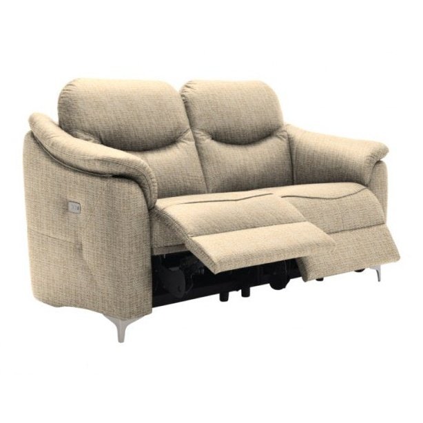 G Plan Jackson Fabric 2 Seater Dual Power Recliners