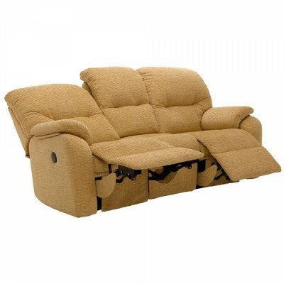 G Plan Mistral Fabric 3 Seater Manual Recliner Sofa Double