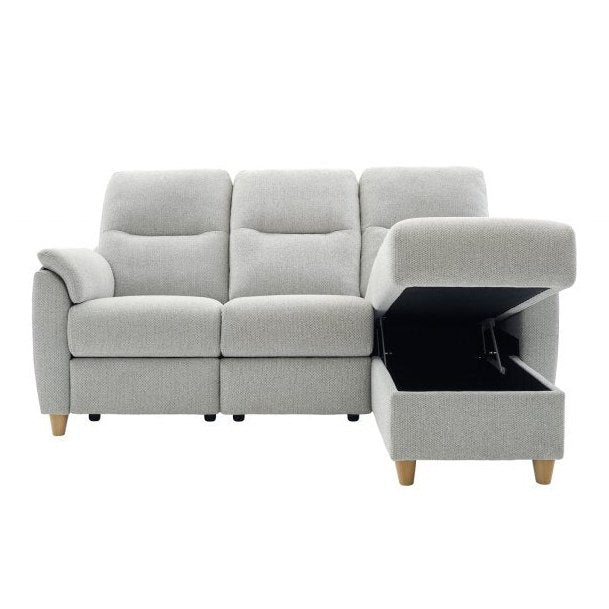 G Plan Spencer 3 Seater Chaise Sofa in Fabric - Storage - Hunter Furnishing