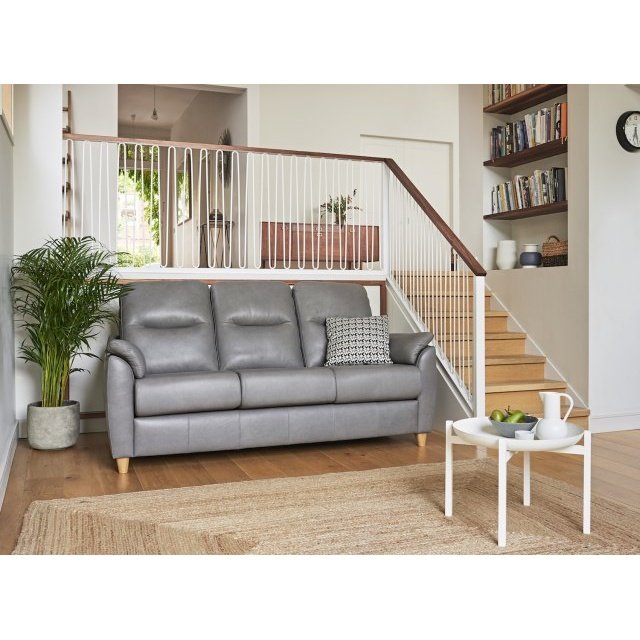 G Plan Spencer 3 Seater Sofa in Leather - Hunter Furnishing