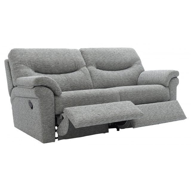 G Plan Washington Fabric 3 Seater Manual Recliner Sofa - Hunter Furnishing