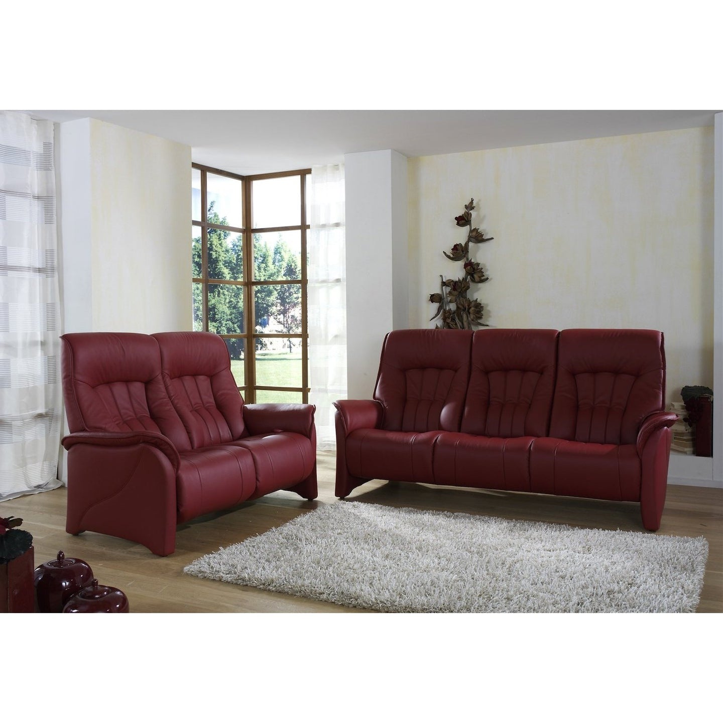 Himolla Rhine 3 Seater Manual Recliner Sofa - Hunter Furnishing