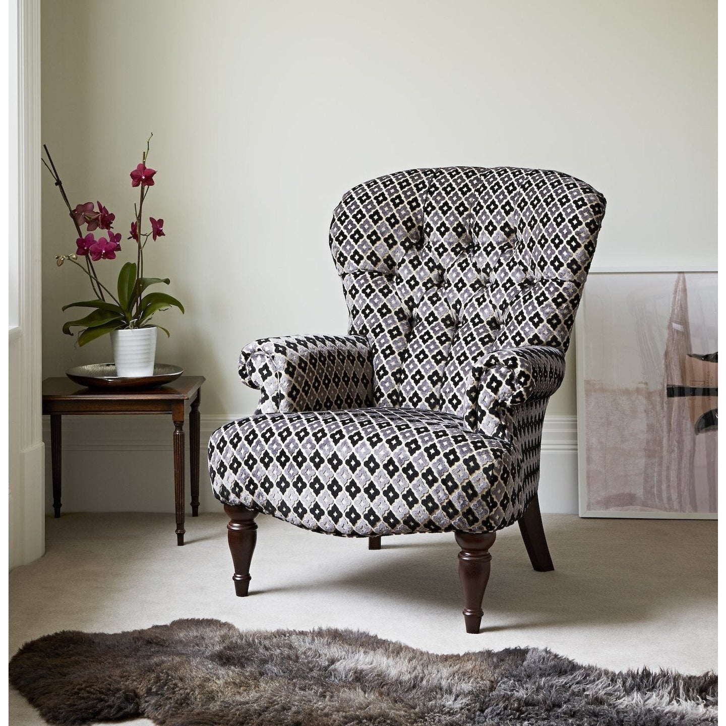 Parker Knoll Edward Fabric Chair - Hunter Furnishing