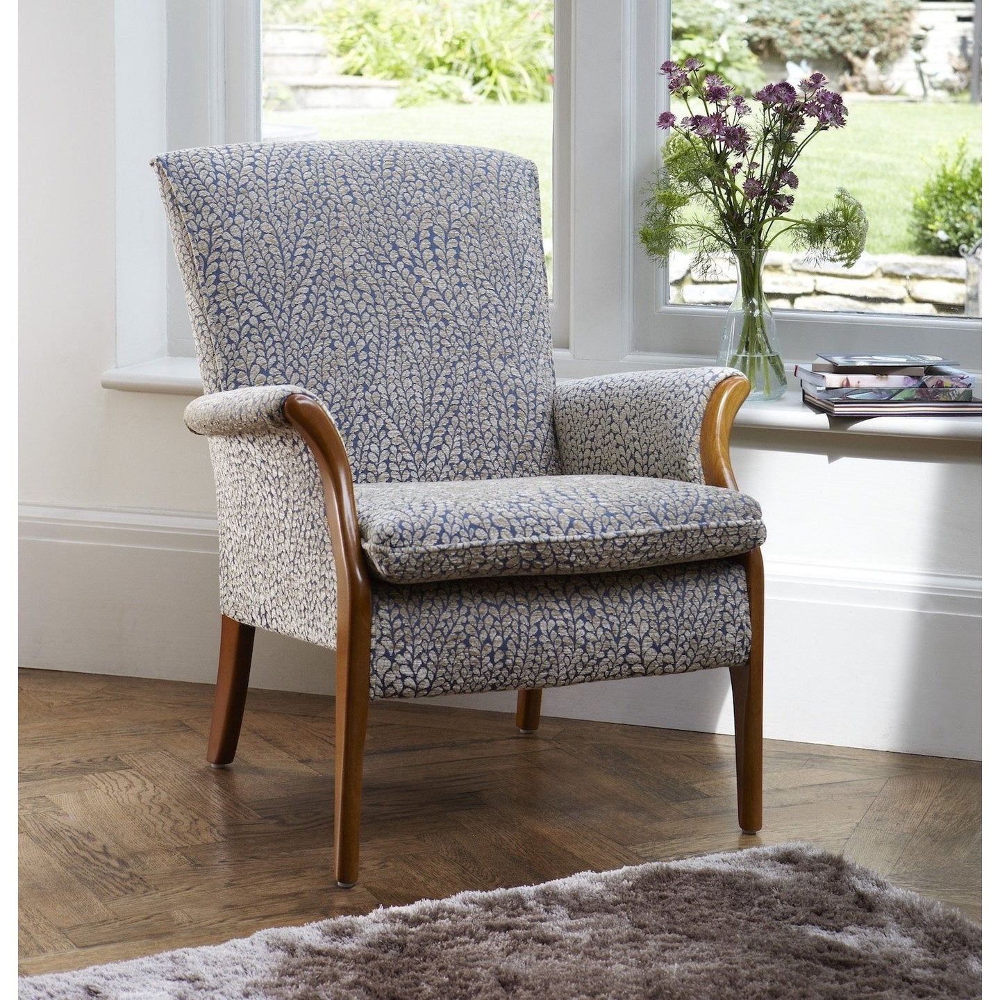 Parker Knoll Froxfield Fabric Side Chair - Hunter Furnishing
