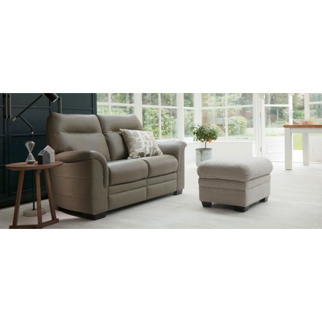 Parker Knoll Hudson 2 Seater Leather Sofa - Hunter Furnishing