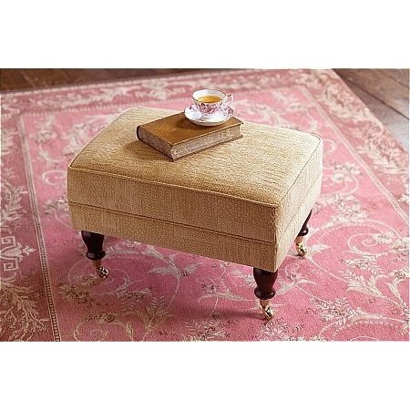 Parker Knoll York Fabric Footstool - Hunter Furnishing