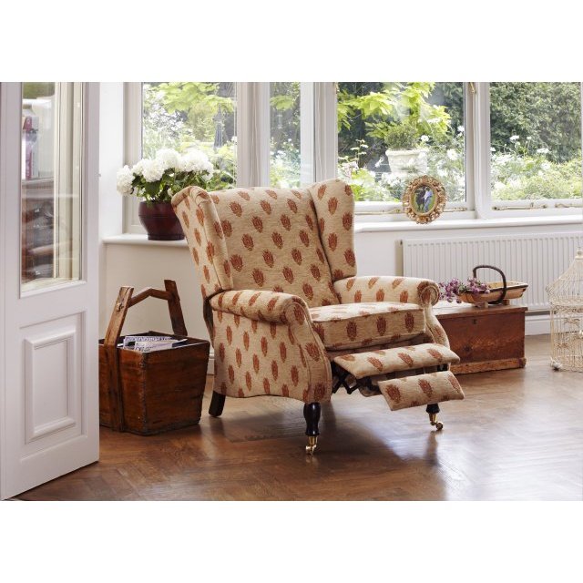 Parker Knoll York Fabric Manual Recliner Chair - Hunter Furnishing