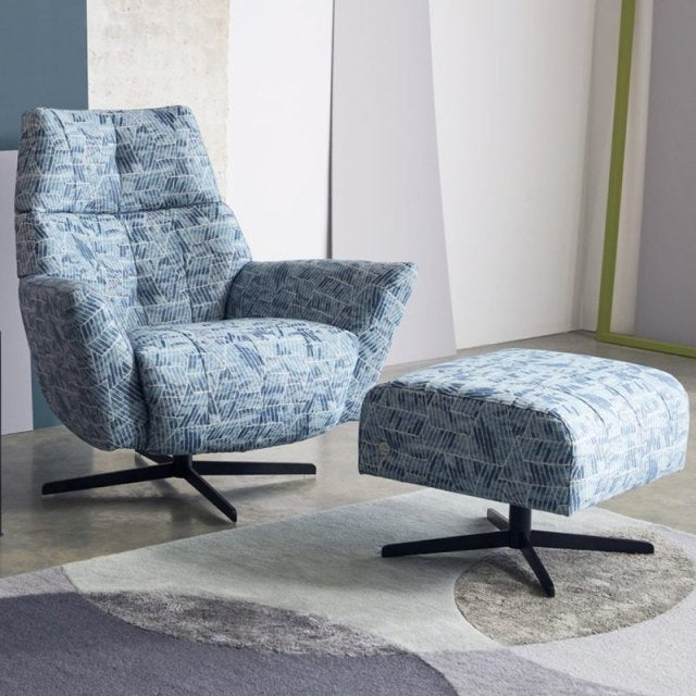 Peabody Swivel Chair and Stool