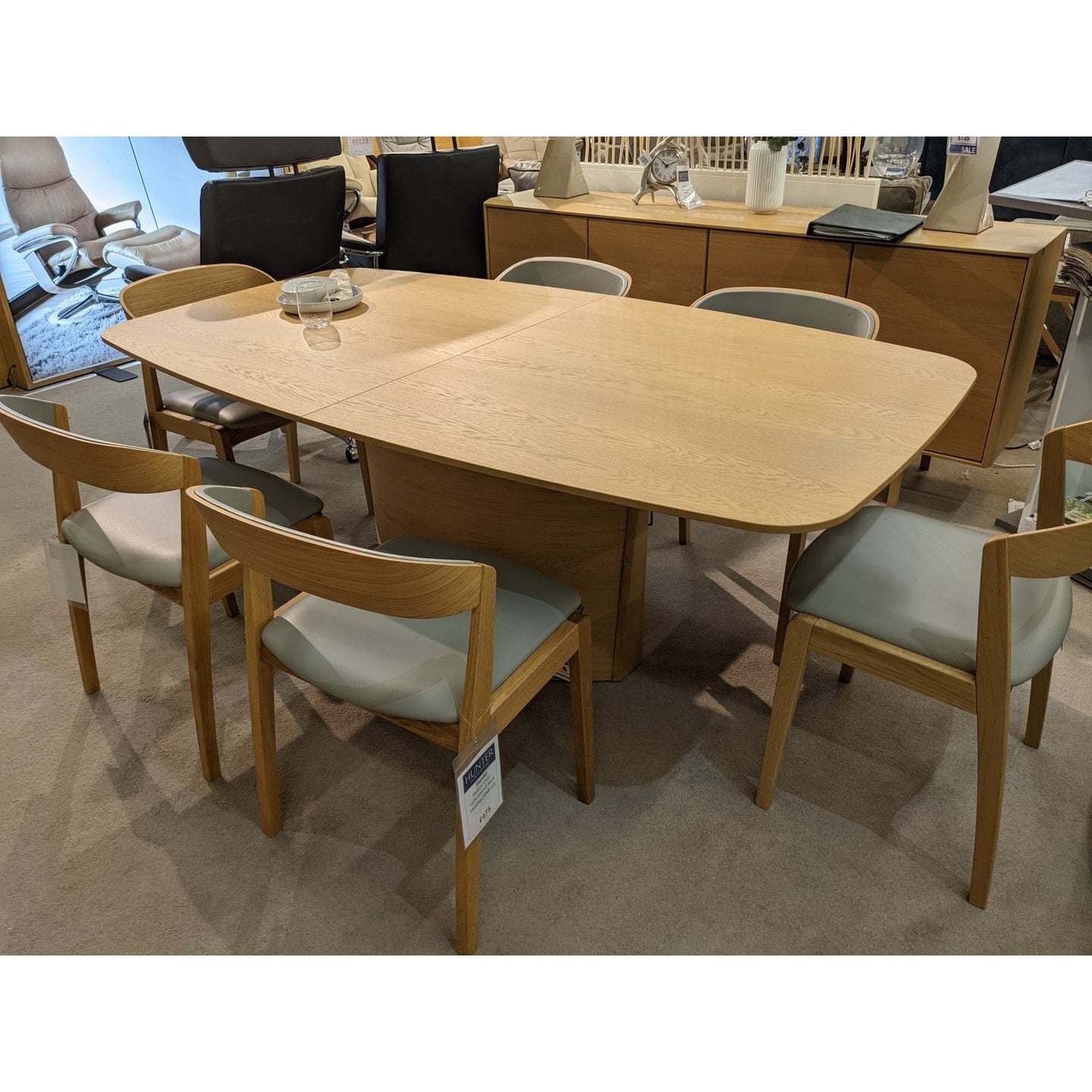Skovby SM117 Oak Dining Table and set of 6 Chairs