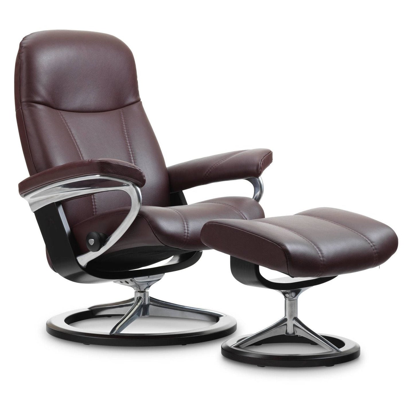 Stressless Consul Large Recliner with Stool - Hunter Furnishing