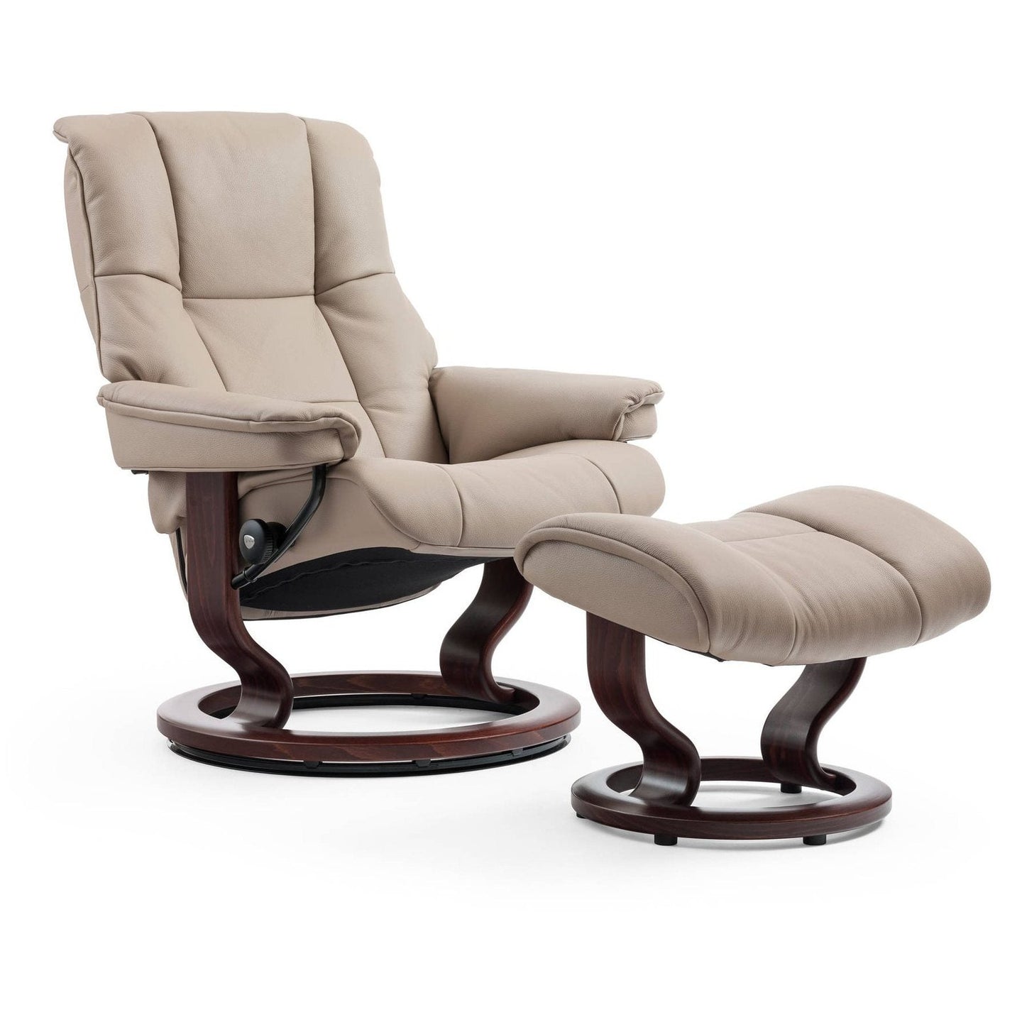 Stressless Mayfair Medium Recliner with Stool - Hunter Furnishing